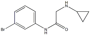 N-(3-bromophenyl)-2-(cyclopropylamino)acetamide 化学構造式