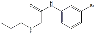 N-(3-bromophenyl)-2-(propylamino)acetamide 结构式