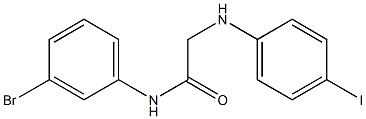 N-(3-bromophenyl)-2-[(4-iodophenyl)amino]acetamide Structure