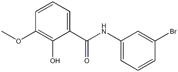 N-(3-bromophenyl)-2-hydroxy-3-methoxybenzamide Struktur