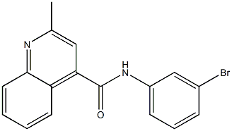 N-(3-bromophenyl)-2-methylquinoline-4-carboxamide Struktur