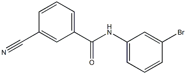 N-(3-bromophenyl)-3-cyanobenzamide Structure