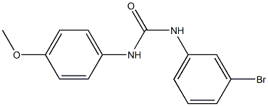N-(3-bromophenyl)-N'-(4-methoxyphenyl)urea Struktur