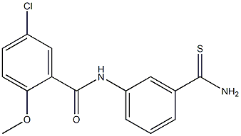 N-(3-carbamothioylphenyl)-5-chloro-2-methoxybenzamide Structure