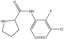 N-(3-chloro-2-fluorophenyl)pyrrolidine-2-carboxamide,,结构式