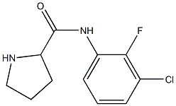 N-(3-chloro-2-fluorophenyl)pyrrolidine-2-carboxamide 结构式