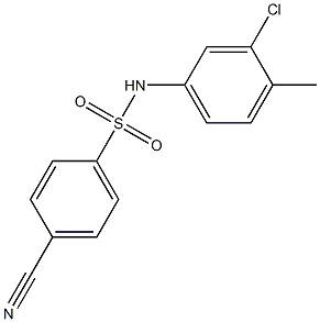  N-(3-chloro-4-methylphenyl)-4-cyanobenzene-1-sulfonamide