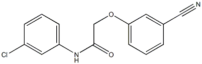 N-(3-chlorophenyl)-2-(3-cyanophenoxy)acetamide Structure