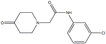  N-(3-chlorophenyl)-2-(4-oxopiperidin-1-yl)acetamide