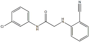 N-(3-chlorophenyl)-2-[(2-cyanophenyl)amino]acetamide Structure