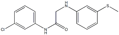 N-(3-chlorophenyl)-2-{[3-(methylsulfanyl)phenyl]amino}acetamide