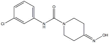 N-(3-chlorophenyl)-4-(hydroxyimino)piperidine-1-carboxamide 结构式