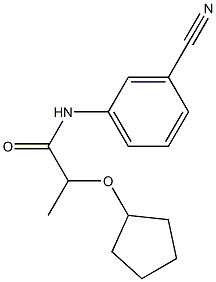 N-(3-cyanophenyl)-2-(cyclopentyloxy)propanamide