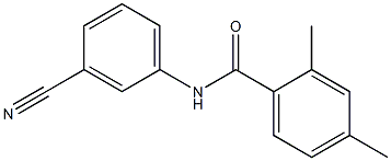 N-(3-cyanophenyl)-2,4-dimethylbenzamide 结构式