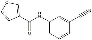 N-(3-cyanophenyl)-3-furamide Struktur
