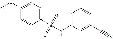 N-(3-cyanophenyl)-4-methoxybenzene-1-sulfonamide Structure