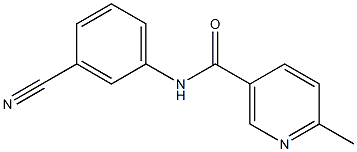 N-(3-cyanophenyl)-6-methylnicotinamide Struktur