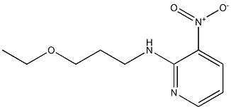 N-(3-ethoxypropyl)-3-nitropyridin-2-amine,,结构式