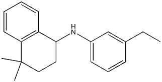 N-(3-ethylphenyl)-4,4-dimethyl-1,2,3,4-tetrahydronaphthalen-1-amine 结构式