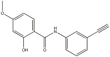 N-(3-ethynylphenyl)-2-hydroxy-4-methoxybenzamide Structure