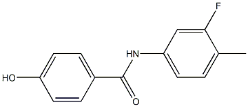 N-(3-fluoro-4-methylphenyl)-4-hydroxybenzamide Struktur