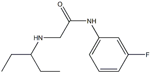 N-(3-fluorophenyl)-2-(pentan-3-ylamino)acetamide Struktur