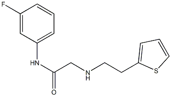 N-(3-fluorophenyl)-2-{[2-(thiophen-2-yl)ethyl]amino}acetamide Structure