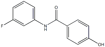 N-(3-fluorophenyl)-4-hydroxybenzamide 化学構造式