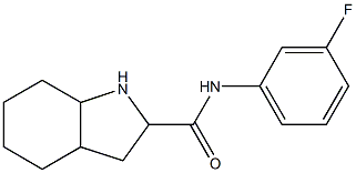 N-(3-fluorophenyl)octahydro-1H-indole-2-carboxamide Struktur