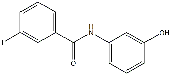 N-(3-hydroxyphenyl)-3-iodobenzamide,,结构式