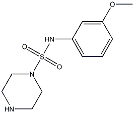 N-(3-methoxyphenyl)piperazine-1-sulfonamide Structure