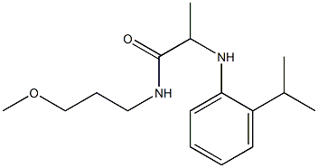 N-(3-methoxypropyl)-2-{[2-(propan-2-yl)phenyl]amino}propanamide Structure