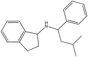 N-(3-methyl-1-phenylbutyl)-2,3-dihydro-1H-inden-1-amine Structure