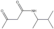 N-(3-methylbutan-2-yl)-3-oxobutanamide 化学構造式