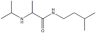 N-(3-methylbutyl)-2-(propan-2-ylamino)propanamide,,结构式