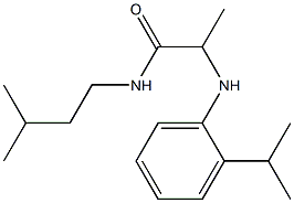  N-(3-methylbutyl)-2-{[2-(propan-2-yl)phenyl]amino}propanamide