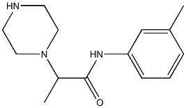  N-(3-methylphenyl)-2-(piperazin-1-yl)propanamide