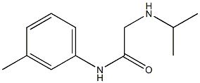 N-(3-methylphenyl)-2-(propan-2-ylamino)acetamide,,结构式