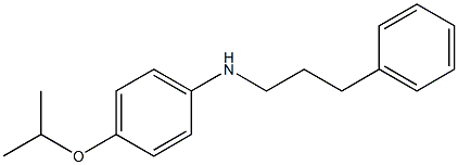 N-(3-phenylpropyl)-4-(propan-2-yloxy)aniline Structure