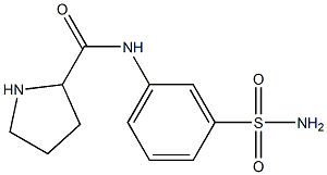 N-(3-sulfamoylphenyl)pyrrolidine-2-carboxamide Struktur