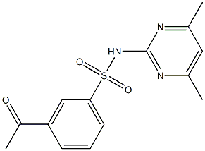 N-(4,6-dimethylpyrimidin-2-yl)-3-acetylbenzene-1-sulfonamide