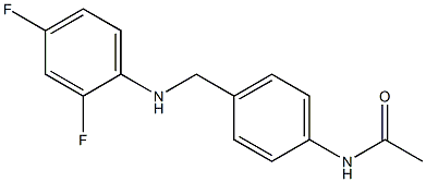 N-(4-{[(2,4-difluorophenyl)amino]methyl}phenyl)acetamide Struktur