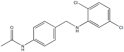 N-(4-{[(2,5-dichlorophenyl)amino]methyl}phenyl)acetamide Structure