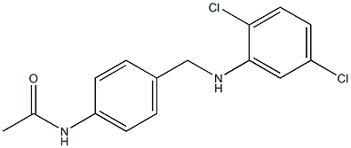 N-(4-{[(2,5-dichlorophenyl)amino]methyl}phenyl)acetamide 结构式