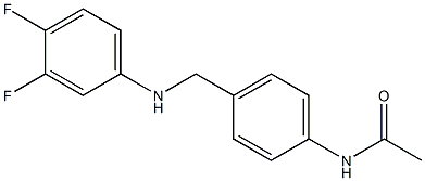 N-(4-{[(3,4-difluorophenyl)amino]methyl}phenyl)acetamide Structure