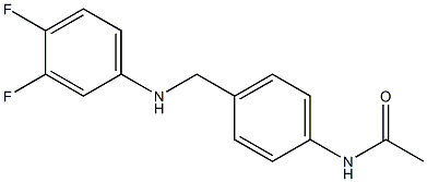 N-(4-{[(3,4-difluorophenyl)amino]methyl}phenyl)acetamide 结构式