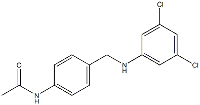 N-(4-{[(3,5-dichlorophenyl)amino]methyl}phenyl)acetamide Structure