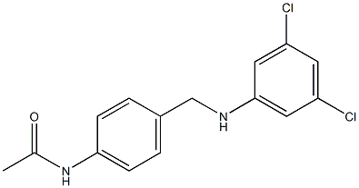 N-(4-{[(3,5-dichlorophenyl)amino]methyl}phenyl)acetamide 结构式