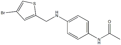 N-(4-{[(4-bromothiophen-2-yl)methyl]amino}phenyl)acetamide Struktur