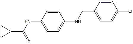 N-(4-{[(4-chlorophenyl)methyl]amino}phenyl)cyclopropanecarboxamide Structure